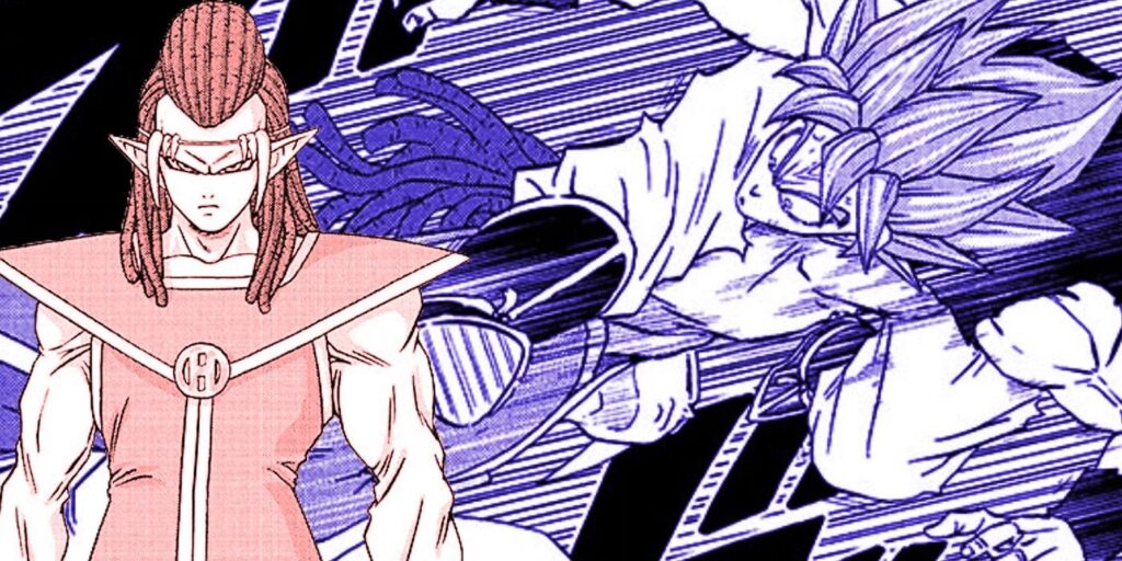 Goku está luchando contra el guerrero más fuerte del universo de Dragon Ball