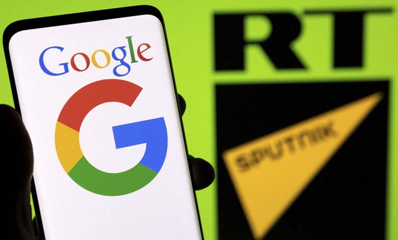 Google anuncia el bloqueo en Europa de los canales rusos RT y Sputnik en YouTube por la guerra en Ucrania