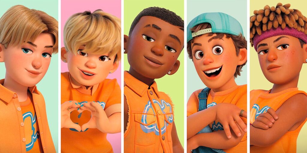 Jordan Fisher, Josh Levi, Topher Ngo, Grayson Villanueva Entrevista: Turning Red