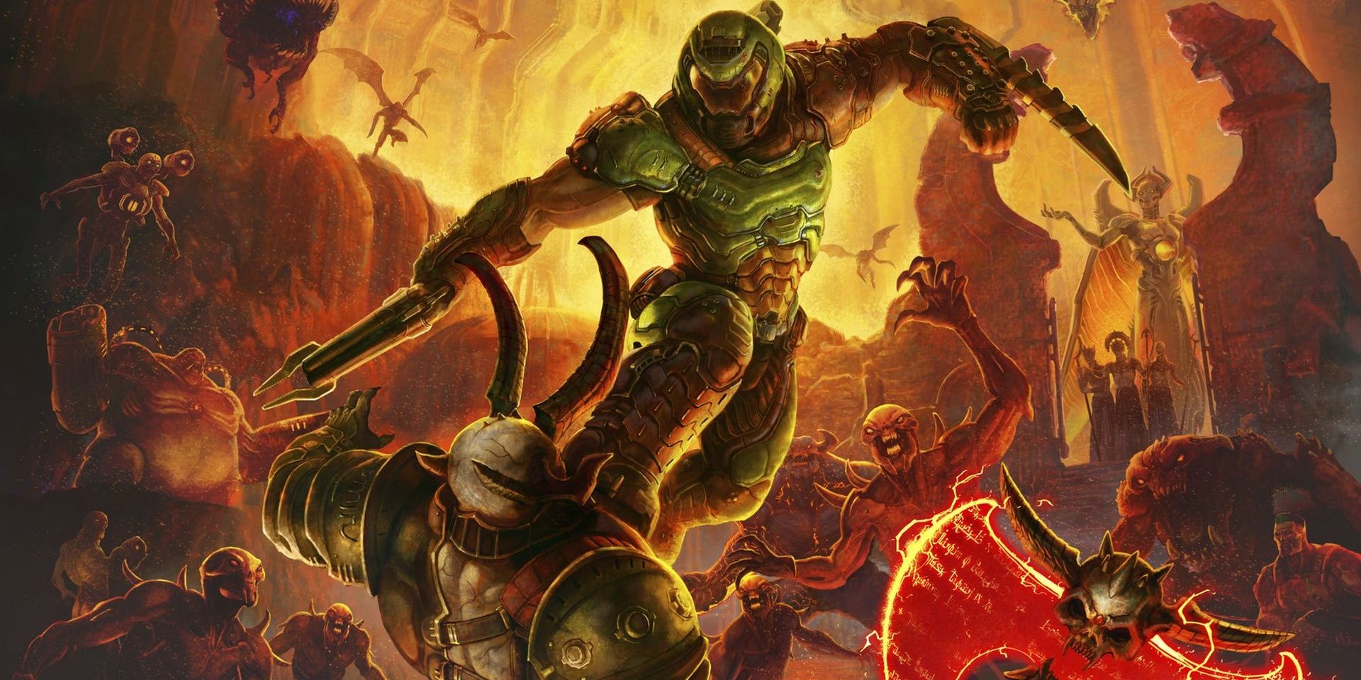 Juego de sujetalibros coleccionables DOOM Eternal de Dark Horse (exclusivo)
