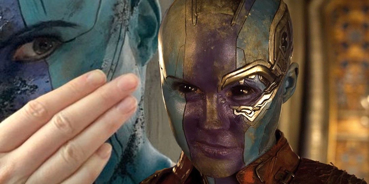 Karen Gillan comparte un vistazo furtivo de BTS en el maquillaje de nebulosa de GOTG 3
