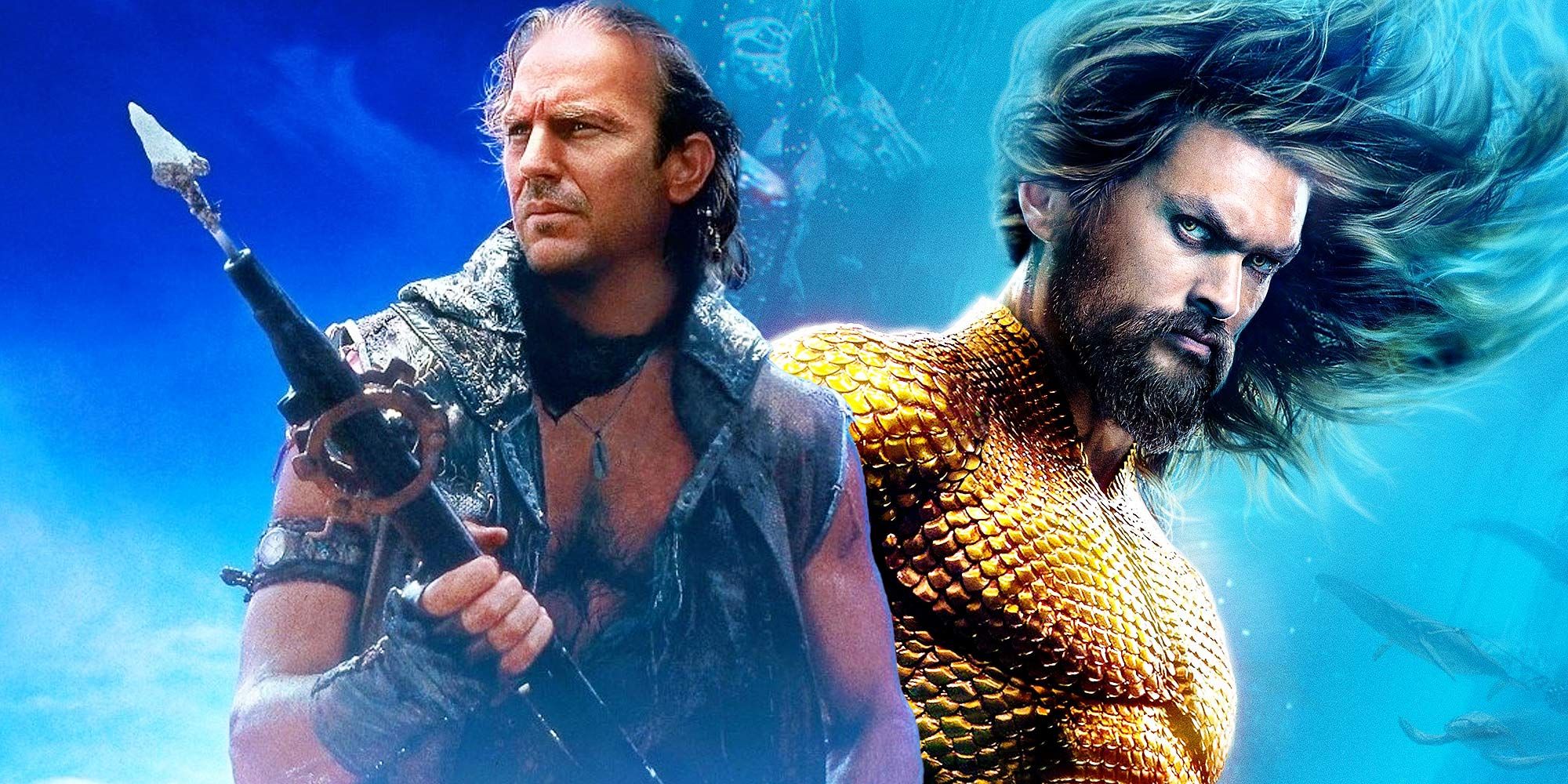 Kevin Costner bromea sobre Waterworld con Jason Momoa de Aquaman
