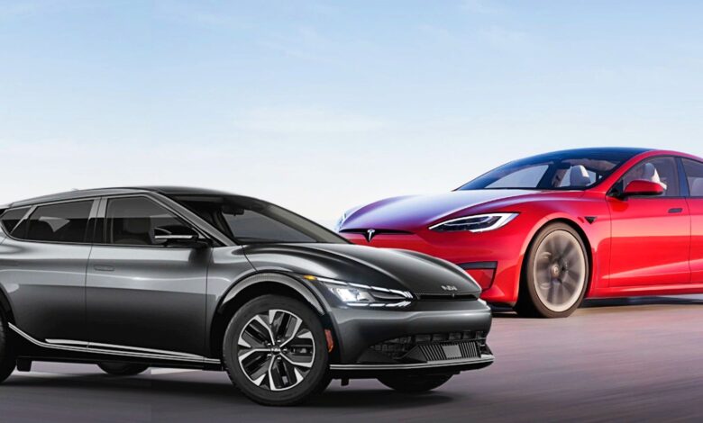 Kia EV6 2022 vs. Tesla Model S: ¿Cómo se comparan los dos autos eléctricos?