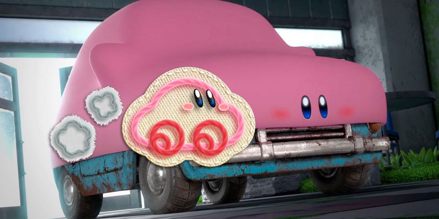 Kirby ya se convirtió en un auto en Nintendo Wii