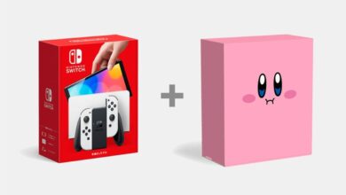 Kirby's Mouthful Mode Swallows cambia las cajas OLED en Japón