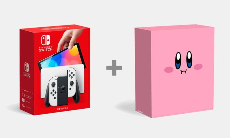 Kirby's Mouthful Mode Swallows cambia las cajas OLED en Japón