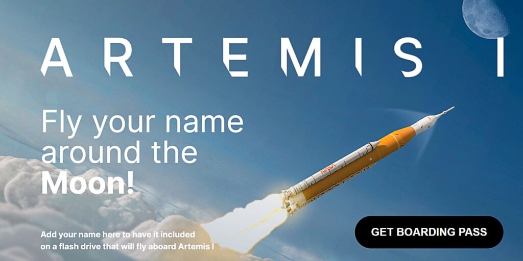 La NASA hará volar tu nombre alrededor de la Luna