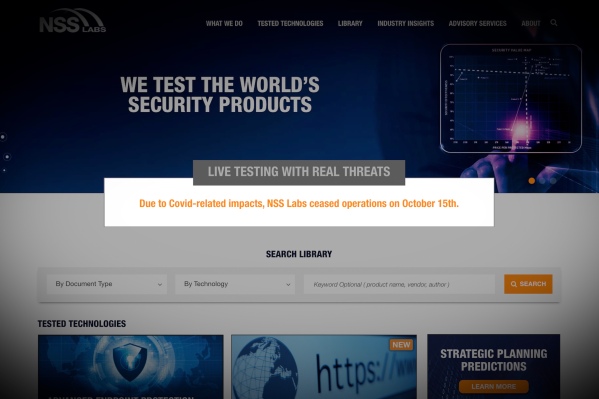 La firma de pruebas de seguridad NSS Labs cesa sus operaciones, citando coronavirus