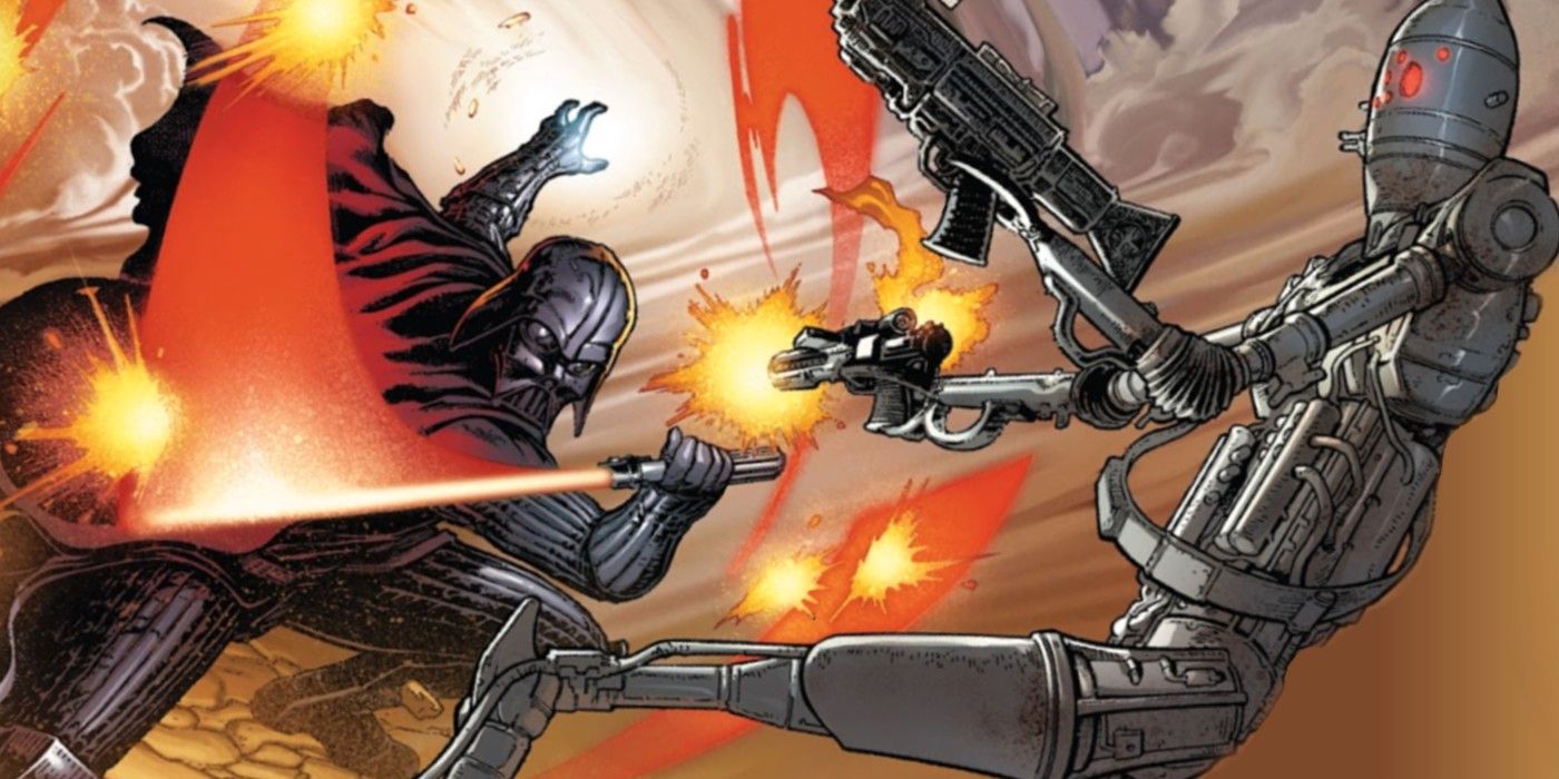 La incapacidad de Darth Vader para matar droides no tiene ningún sentido