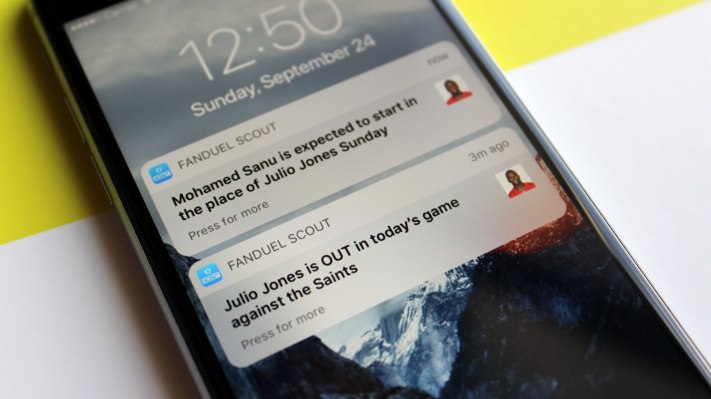 La nueva aplicación complementaria de FanDuel facilita la búsqueda de jugadores