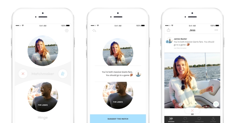 La nueva aplicación de Hinge permite que tus amigos jueguen al emparejador
