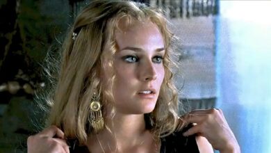 La prueba de pantalla de la película Troy hizo que Diane Kruger se sintiera como carne