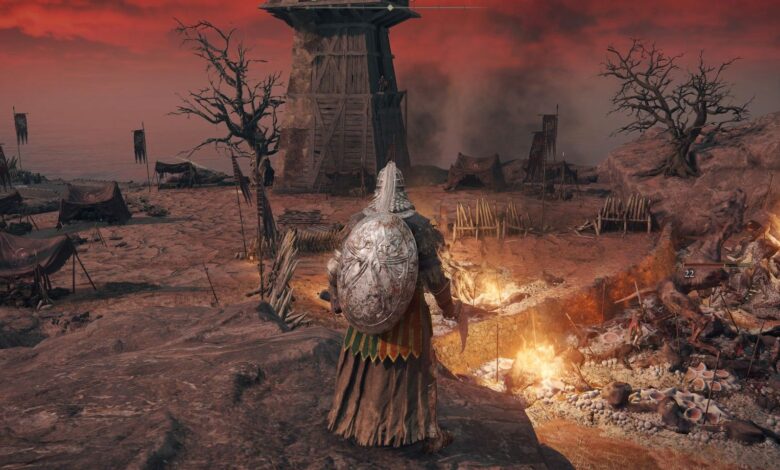 La región Caelid de Elden Ring se convierte en Doom In Fan Poster