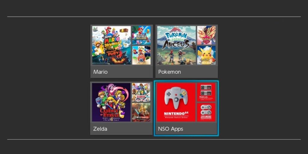 Las carpetas de Nintendo Switch permiten a los jugadores organizar sus juegos por franquicia