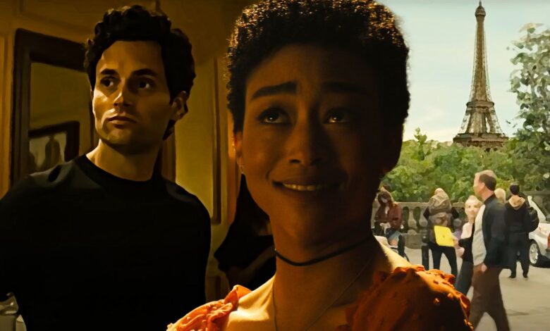 Las fotos del set de la temporada 4 de You revelan el regreso de Tati Gabrielle como Marienne