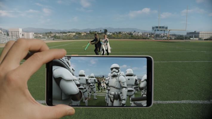 Las nuevas pegatinas AR de Star Wars de Google ponen Porgs en todas partes