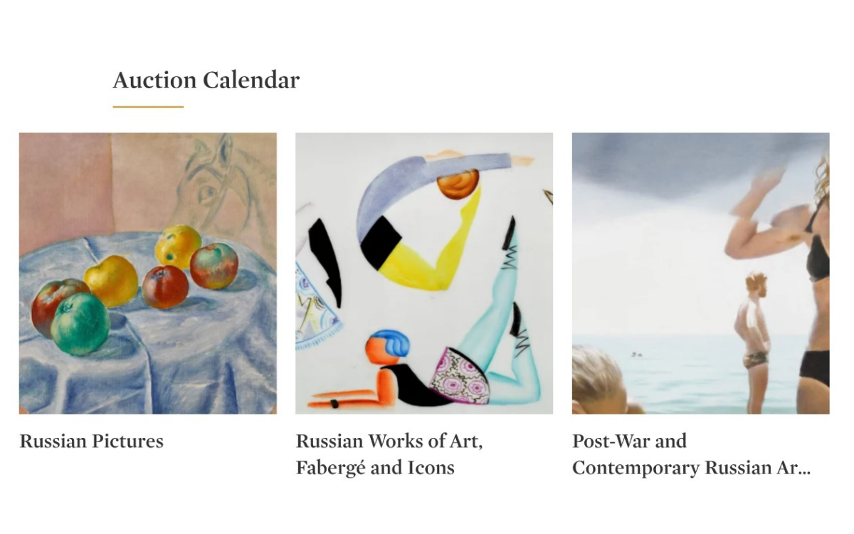 Las principales casas de subastas cancelan las ventas de arte ruso en Londres