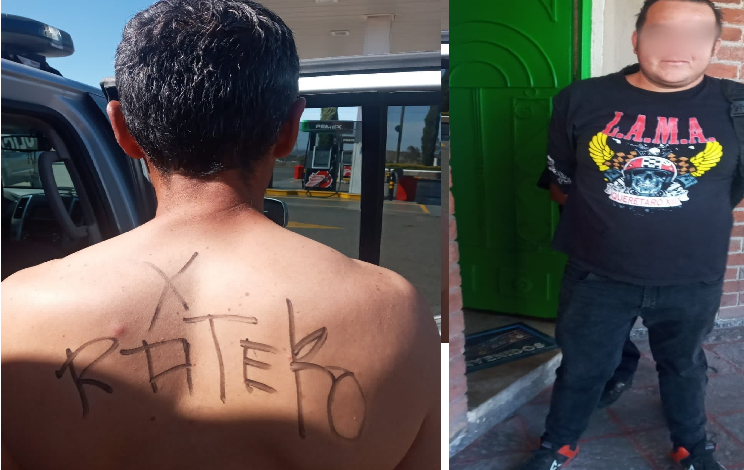 Le dan “levantón”, lo golpean, desnudan y le pintan la palabra “ratero” en su espalda, en Huimilpan