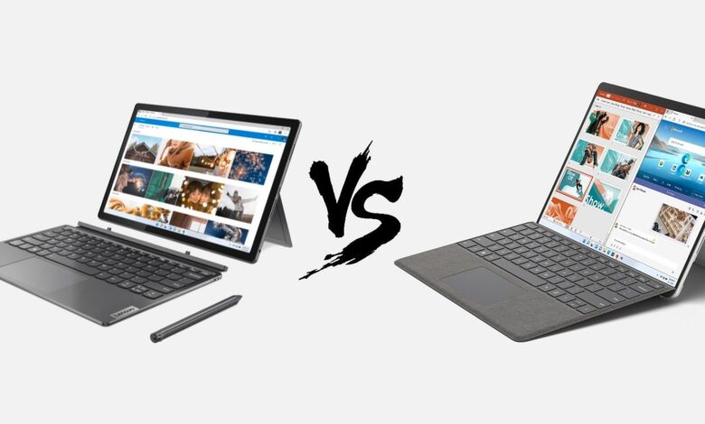 Lenovo IdeaPad Duet 5i vs. Surface Pro 8: ¿Qué 2 en 1 es mejor?