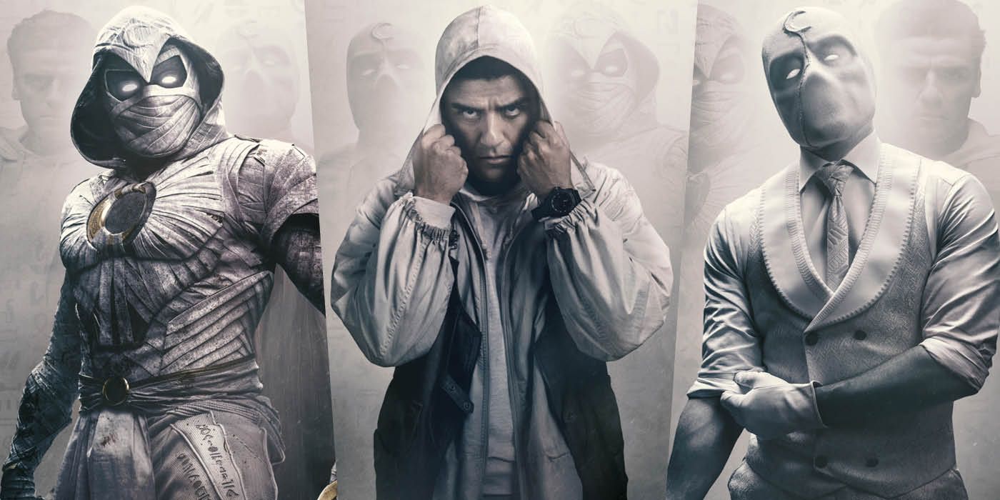 Los carteles de Moon Knight muestran 3 diseños de vestuario de MCU en detalle