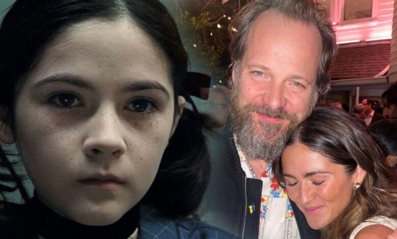 Los coprotagonistas de Orphan Peter Sarsgaard e Isabelle Fuhrman se reúnen en Sweet Image