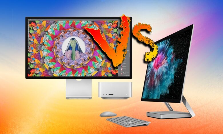 Los dos estudios: Apple Mac Studio vs. Estudio de superficie de Microsoft
