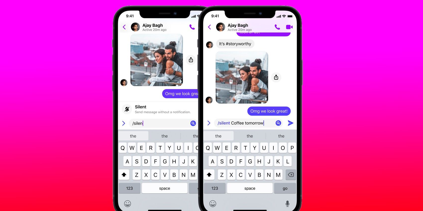 Los nuevos accesos directos de Messenger te permiten alertar a todos y a nadie