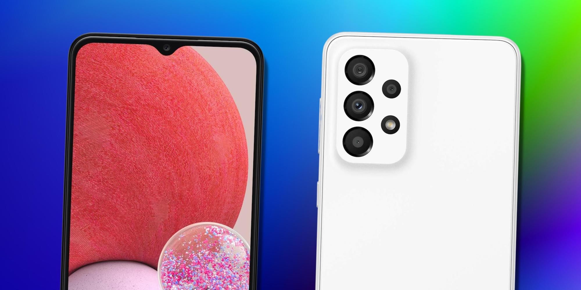 Los renders de Samsung Galaxy A13 y A33 se filtraron, pero se ven iguales