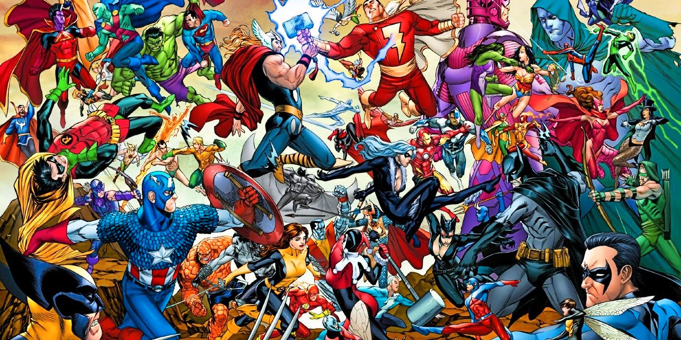 Marvel y DC finalmente obtienen un crossover moderno en Visionary Fan Art Team-Ups