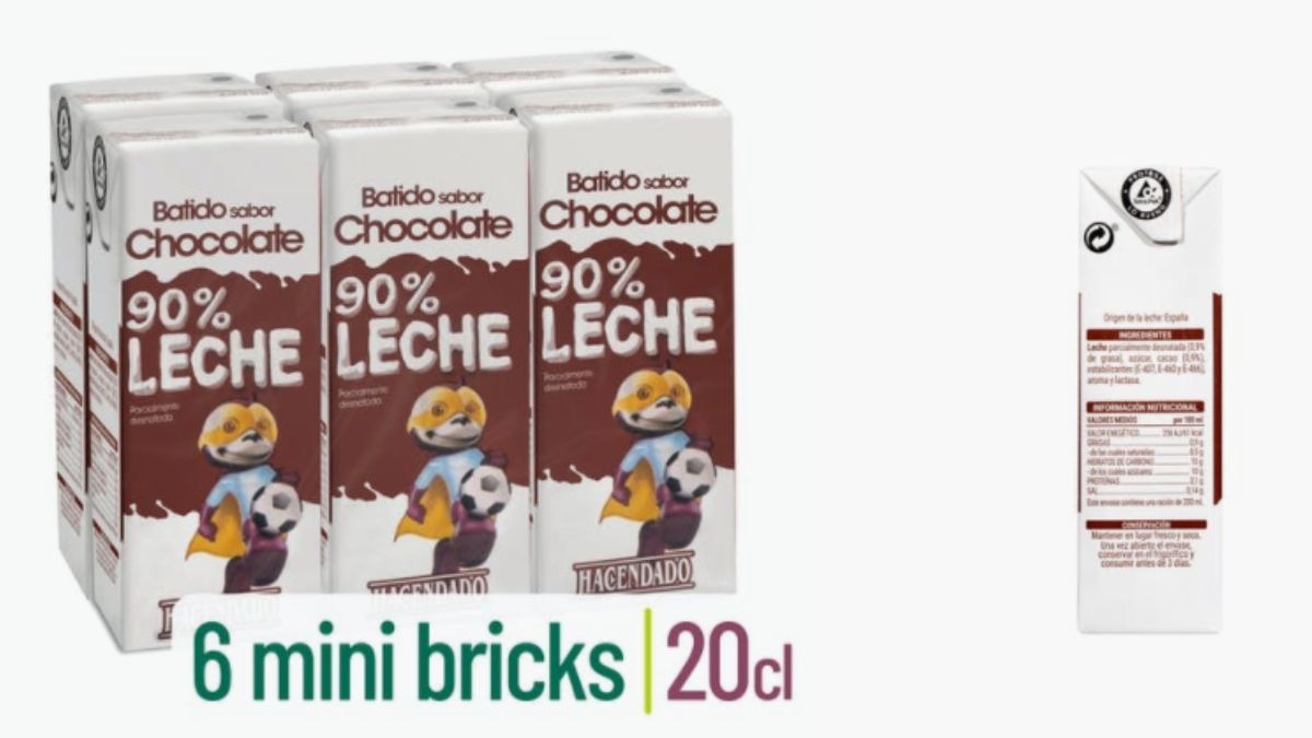 Mercadona reduce un 30% el azúcar de los batidos Hacendado