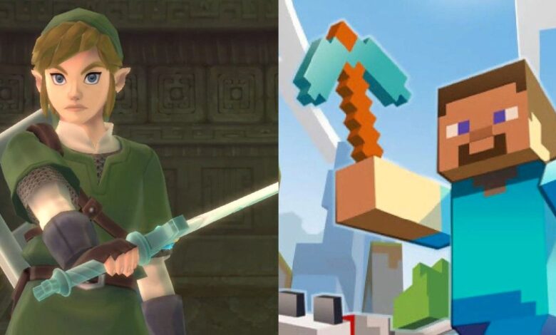 Minecraft End Portal Build rinde homenaje a la icónica ubicación de Skyward Sword