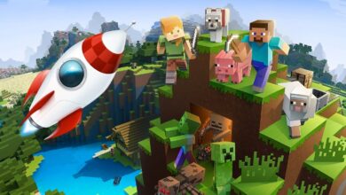 Minecraft Rocket Ship Build utiliza una ilusión inteligente para viajar al espacio