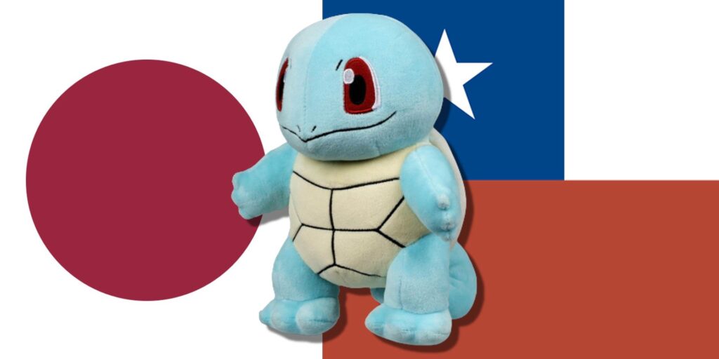 Ministro japonés regala peluche de Squirtle al nuevo presidente de Chile