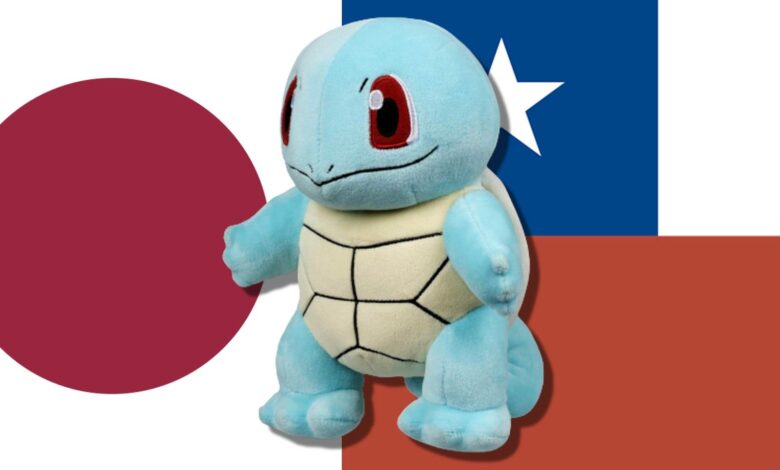Ministro japonés regala peluche de Squirtle al nuevo presidente de Chile