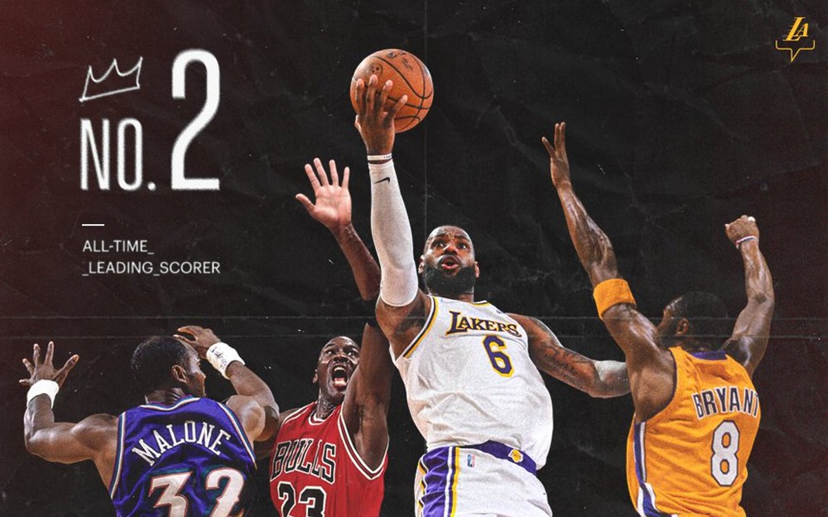 NBA: Desbanca LeBron James a Karl Malone como segundo máximo canastero | Video