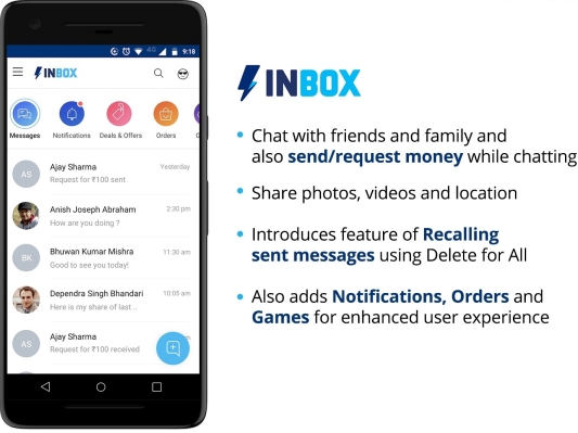 Paytm trae funciones de mensajería a la principal aplicación de billetera digital de la India