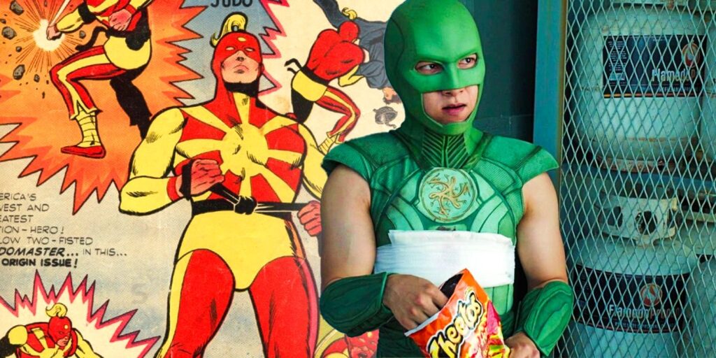 Por qué el traje de pacificador de Judomaster es verde y no cómico