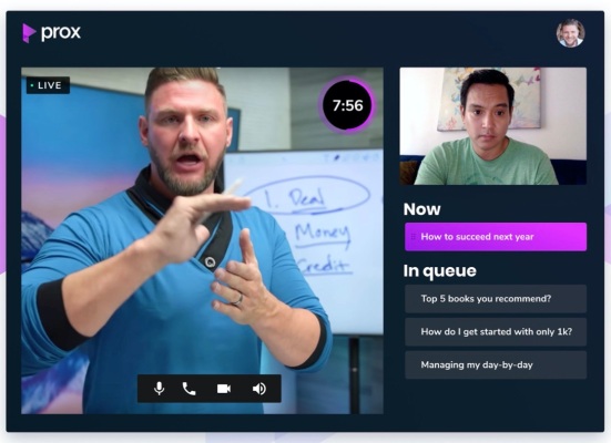 Prox ayuda a personas influyentes y expertos a ganar dinero al conectarse con fanáticos