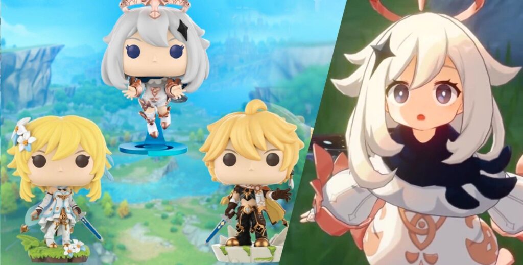 Se revelaron los Funko Pops Paimon, Aether y Lumine de Genshin Impact