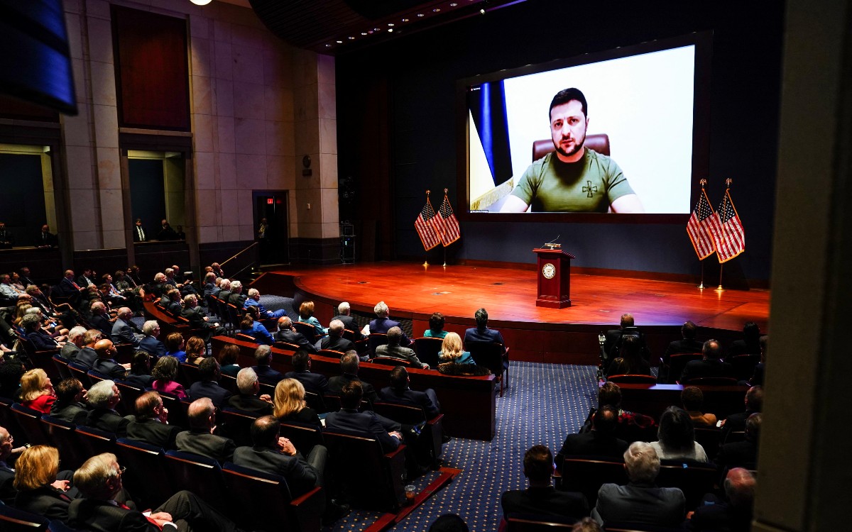 ‘Ser el líder del mundo significa ser el líder de la paz’; Zelensky implora más apoyo al Congreso de EU | Video