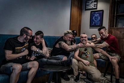 El grupo de ska madrileño Ska-P en entrevista para EL PAÍS, en Ciudad de México, el 10 de marzo de 2022.
