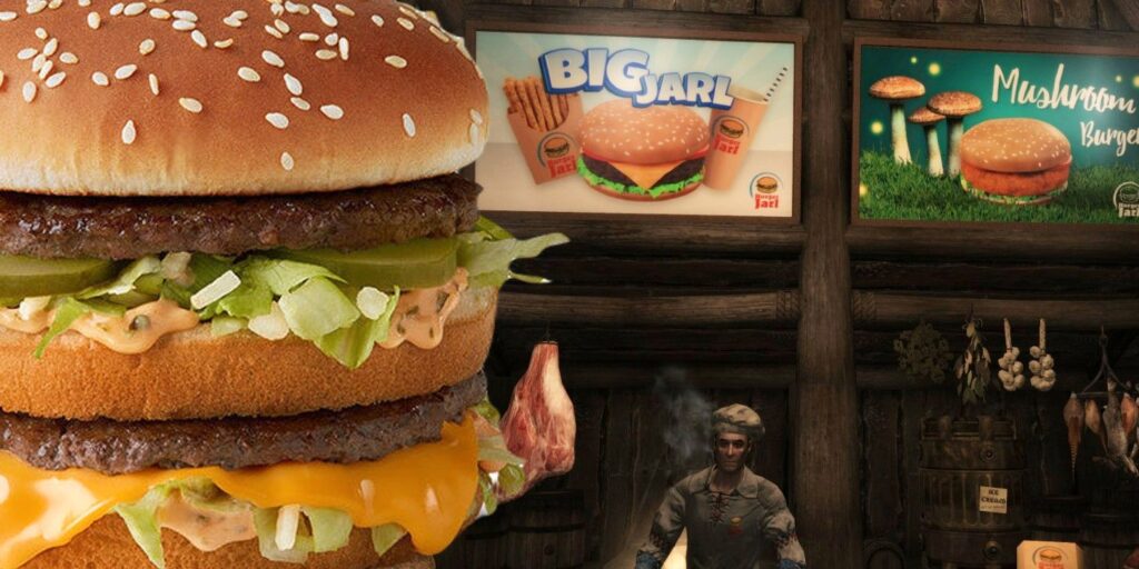 Skyrim Mod agrega Burger Jarl: la respuesta de Whiterun a McDonald's