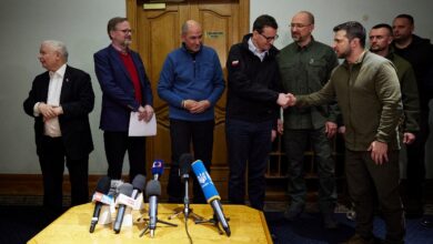 Tres líderes europeos viajaron a Kiev para dar su apoyo a Zelensky