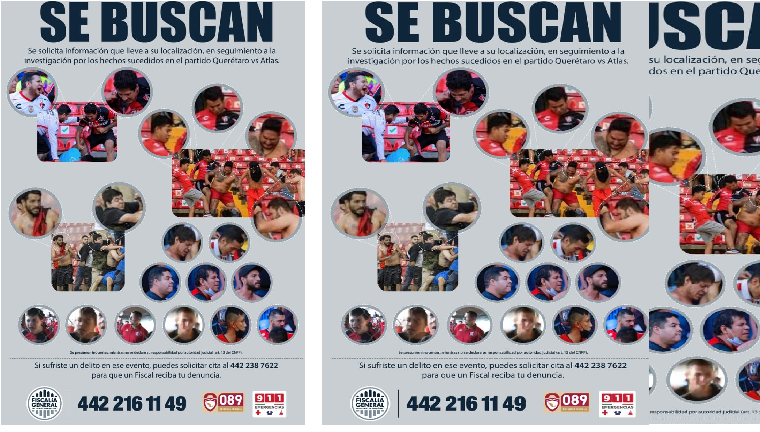 Van tras captura de aficionados de Atlas que radican en Jalisco, policías de Querétaro en su búsqueda