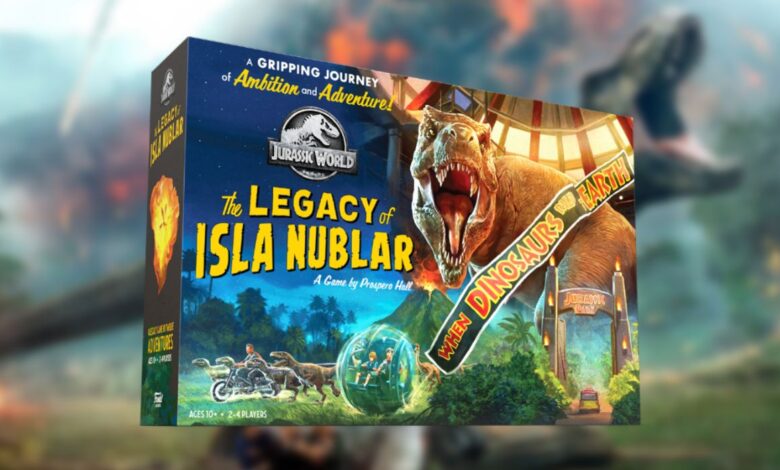 Vista previa práctica del juego de mesa Jurassic World: The Legacy of Isla Nublar