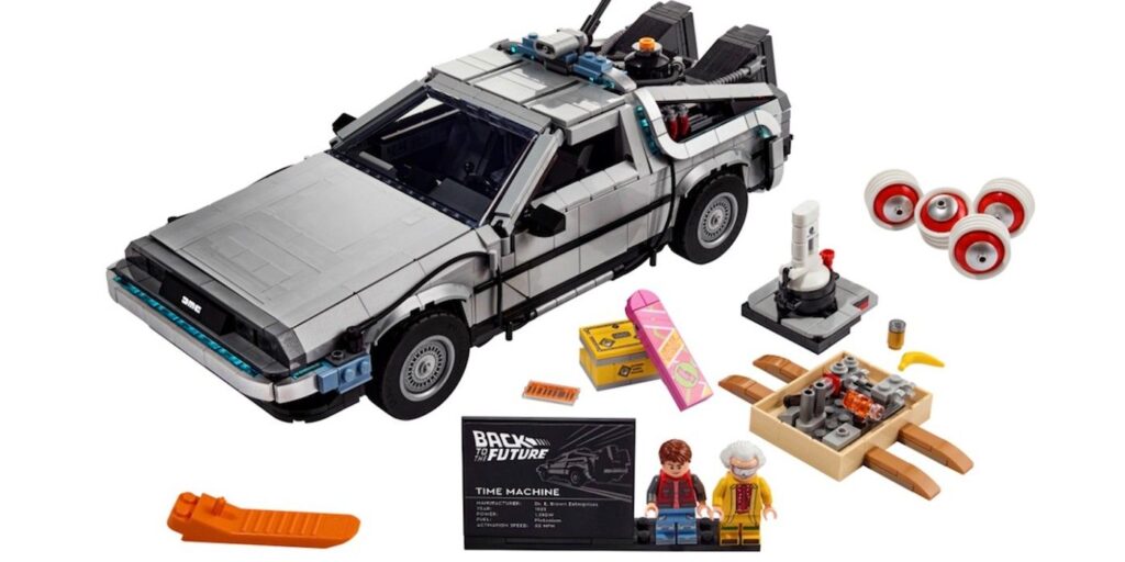 Volver al futuro DeLorean LEGO es de 2k piezas, $ 170 y cubre las 3 películas