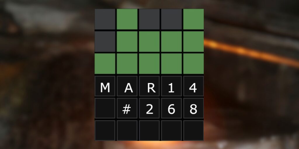 Wordle 268: 14 de marzo de 2022 Respuesta