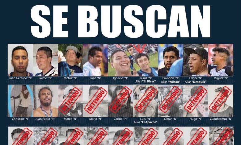 Ya son 22 los detenidos por la violencia en el Estadio Corregidora | Tuit