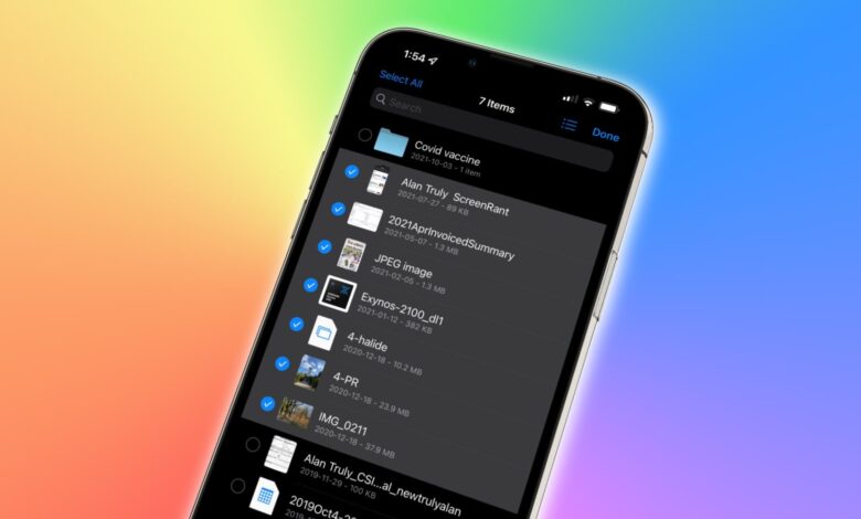 iPhone hoy en día: gesto de arrastrar con dos dedos para seleccionar todo