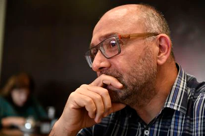 El historiador, escritor y profesor Federico Lorenz, el pasado 30 de marzo durante una entrevista con EL PAÍS en Buenos Aires.